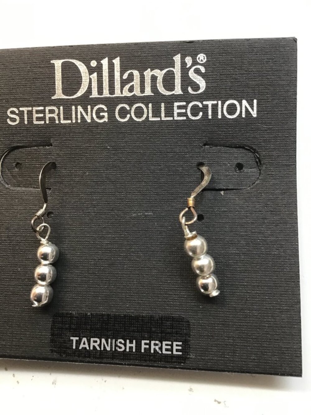 Dillards New Sterling Collection 3 Linear Ball Earrings